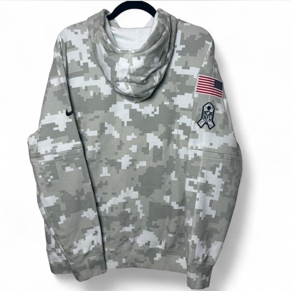 Nike NFL Jets Camo Salute to Service Hoodie Sweatshirt Size Large - Picture 7 of 8
